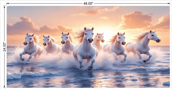 Ice_Cold_Effect_7_Horse_Running_Wall_Art