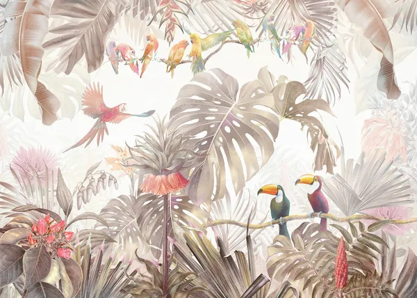 Tropical_Design_Birds_Of_Paradise_Wallpaper