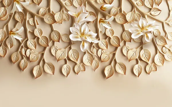 Mural_Leaves_Customized_Wallpaper