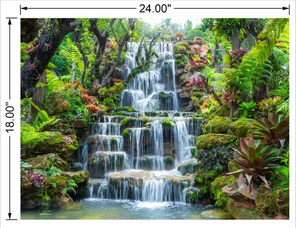 Waterfall_With_Full_White_Step_Water_With_Greenery