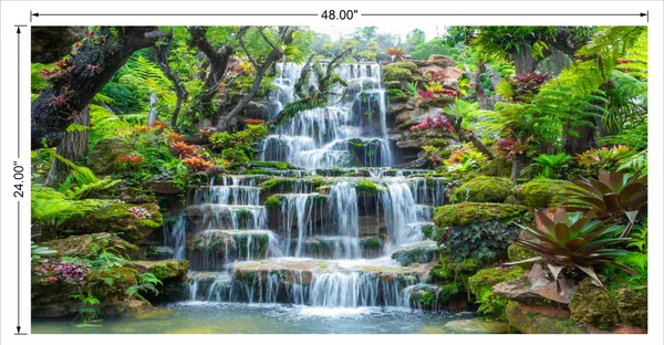 Waterfall_With_Full_White_Step_Water_With_Greenery