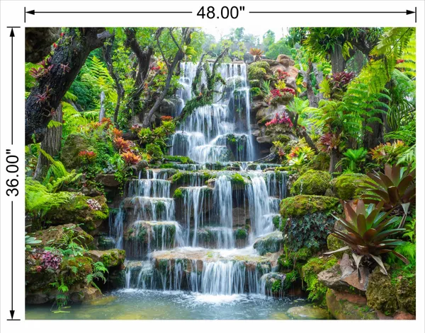 Waterfall_With_Full_White_Step_Water_With_Greenery