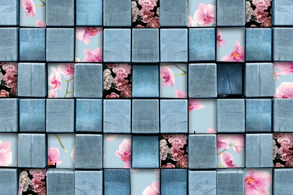 Geometric_Box_With_Floral_Design_Wallpaper