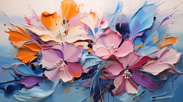 Embossed_Floral_Paint_Canvas_Print_Frame