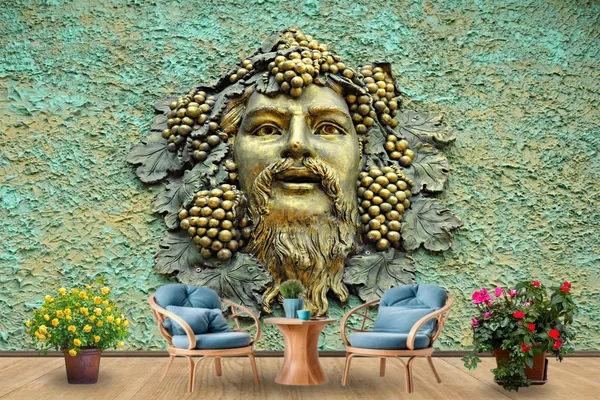 Mural_Retro_Face_Wallpaper