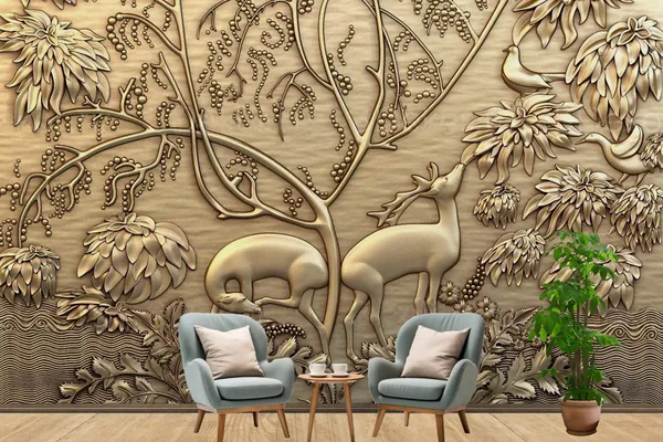 Mural_Deer_Collection_Wallpaper