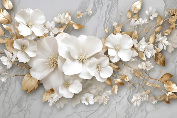 Flower_Marble_Texture_With_Abstract_White_Wallpaper