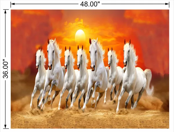 White_7_Running_Horse_High_Contrast