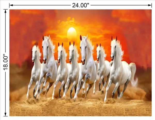 White_7_Running_Horse_High_Contrast