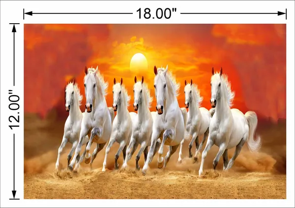 White_7_Running_Horse_High_Contrast