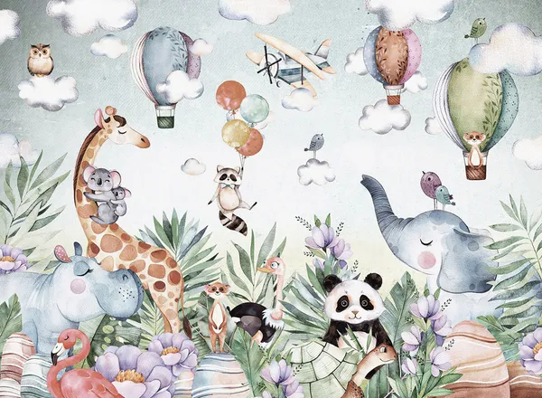 Kids_Educational_Customized_Animal_Theme_Wallpaper