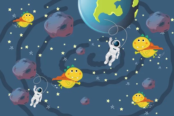 Astronaut_Galaxy_Kids_Wallpaper