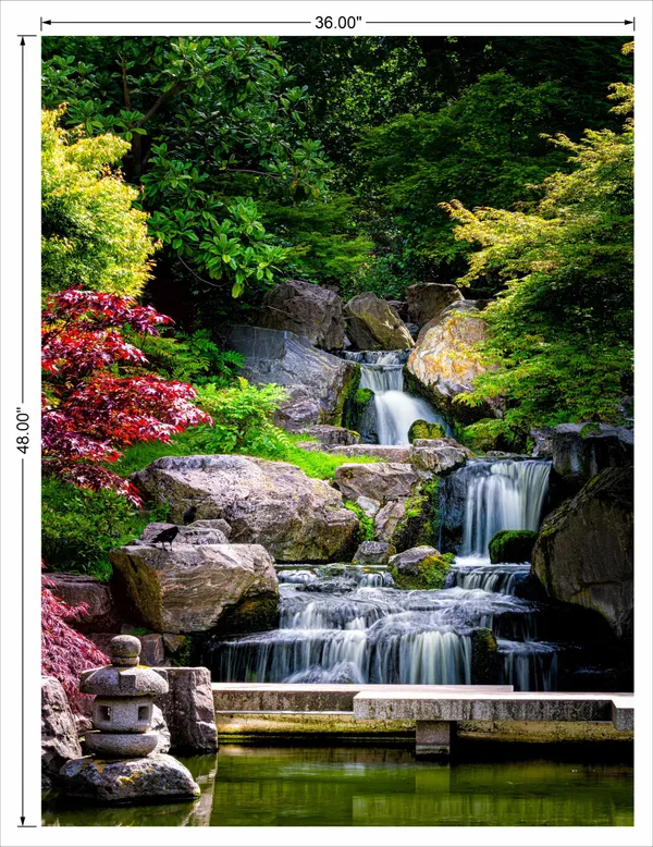 Waterfall_With_Full_Portrait_White_Step_Water_With_Greenery