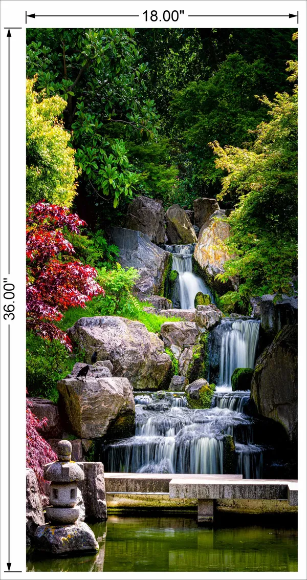 Waterfall_With_Full_Portrait_White_Step_Water_With_Greenery