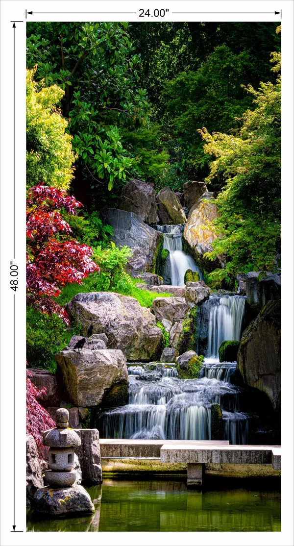 Waterfall_With_Full_Portrait_White_Step_Water_With_Greenery