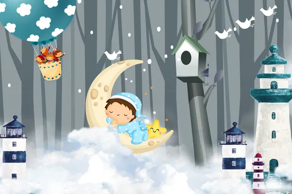 Dreams_On_Moon_Kids_Wallpaper