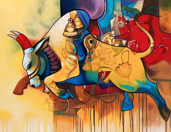 Shiv_Nandi_Indian_Hindu_God_Abstract_Photo_Print_Canvas