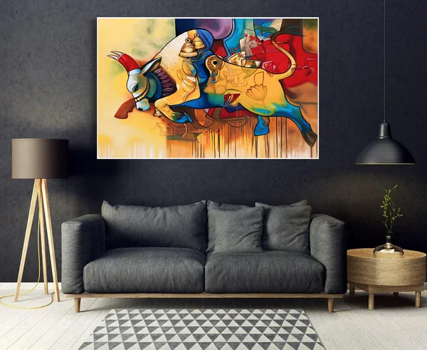 Shiv_Nandi_Indian_Hindu_God_Abstract_Photo_Print_Canvas