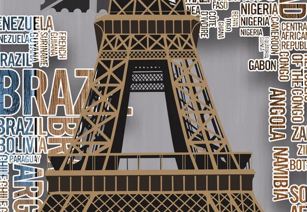 Murwall_City_Customized_Wallpaper_Eiffel_Tower_With_All_Country_Name_Wall_Mural_Make_Your_Office_With_This_Exclusive_Mall_Mural