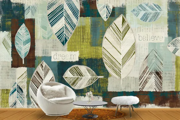 Geometric_Leaves_Wallpaper