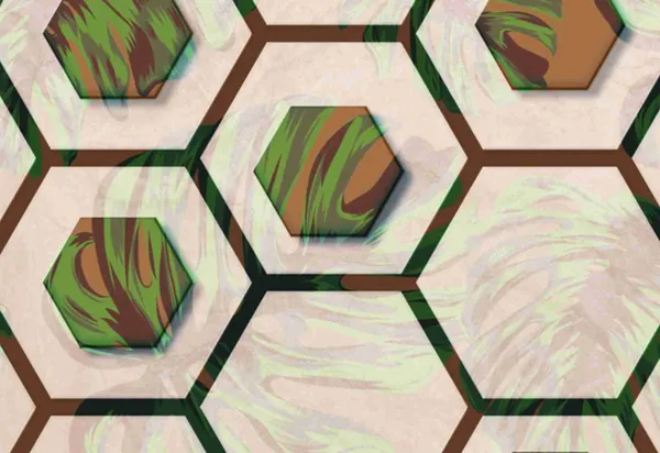 Geometric_Double_Hexagonal_Wallpaper