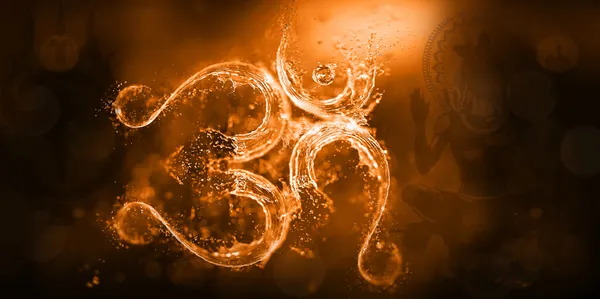 God_Collection_Flamming_Om_Wallpaper