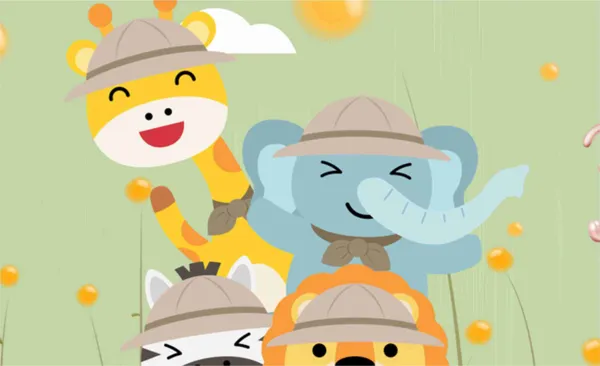 Cartoon_Animal_Drive_Safari_Kids_Wallpaper