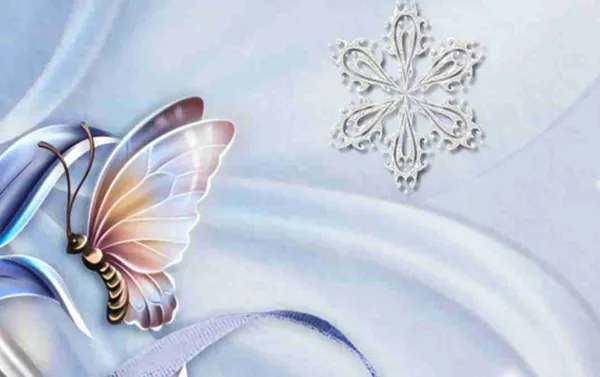 Sky_Blue_Theme_Butterfly_And_Flower_Theme_Wallpaper