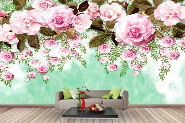 Long_Rose_Decoration_Wallpaper
