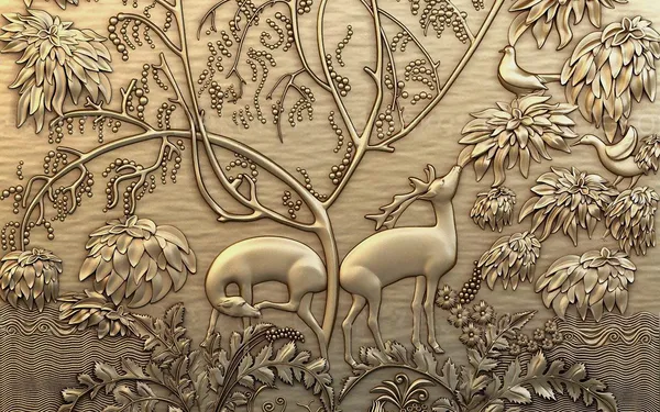 Mural_Deer_Collection_Wallpaper