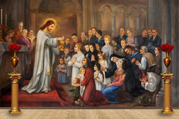 God_Collection_Jesus_With_Childs_Painting_Wallpaper