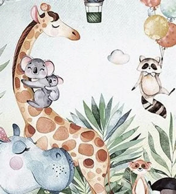 Jungle_Animal_Wallpaper_For_Kids_Room_Decor_Tropical_Wallpaper_For_Children