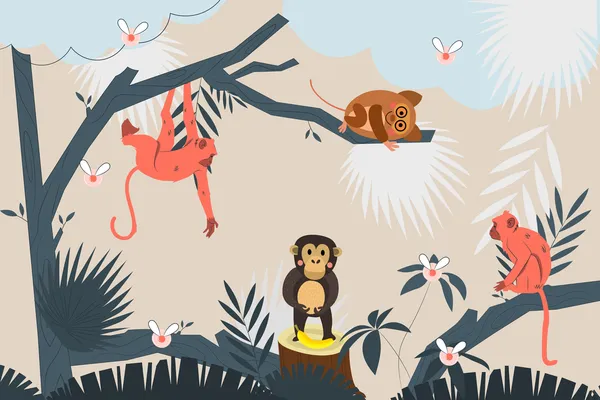 Cartoon_Monkey_Kids_Wallpaper