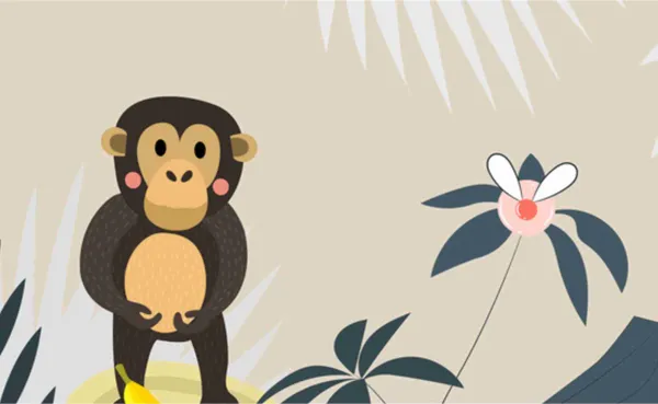 Cartoon_Monkey_Kids_Wallpaper