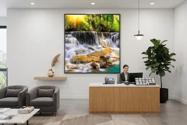 Waterfall_With_Full_White_Step_Water_Square_Wall_Art