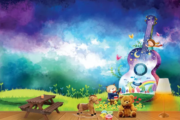 Lovely_Guitar_Customized_Wallpaper