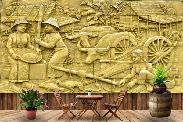 Farming_Mural_Wallpaper