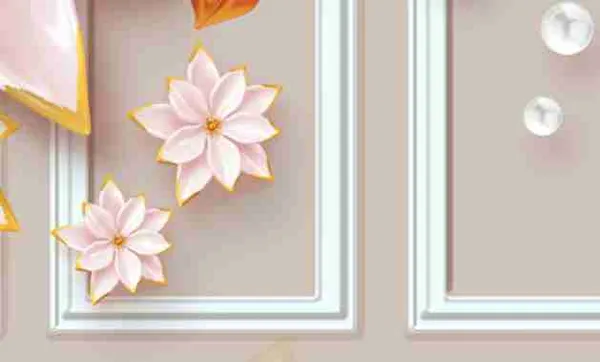 Exclusive_Framing_With_Flowers_Customized_Wallpaper