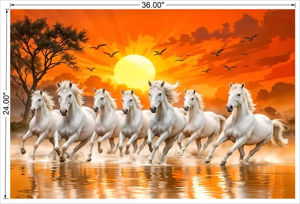 White_7_Running_Horse