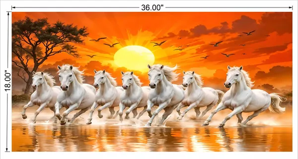 White_7_Running_Horse