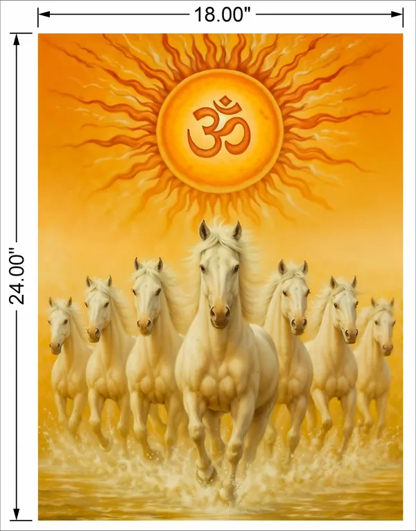 7_Running_Horse_With_Om_3d_Wall_Art