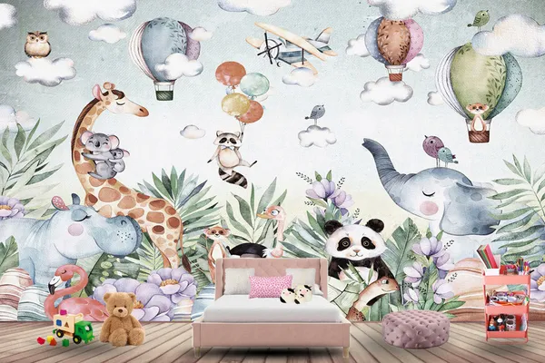Kids_Educational_Customized_Animal_Theme_Wallpaper