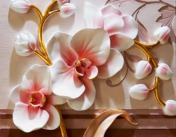 3d_Flower_Customized_Wallpaper