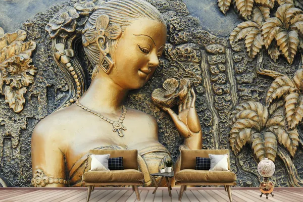 Pretty_Women_Sculptural_Wallpaper