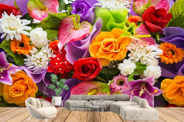 Multi_Flower_Customized_Wallpaper