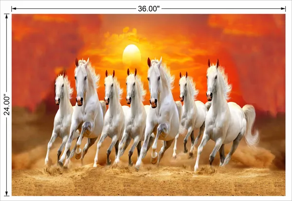 White_7_Running_Horse_High_Contrast