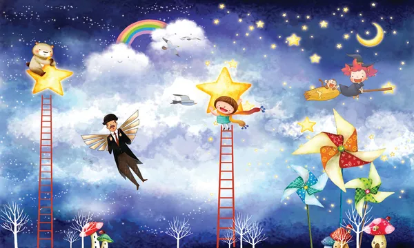 Dream_Star_Ladder_Customized_Wallpaper