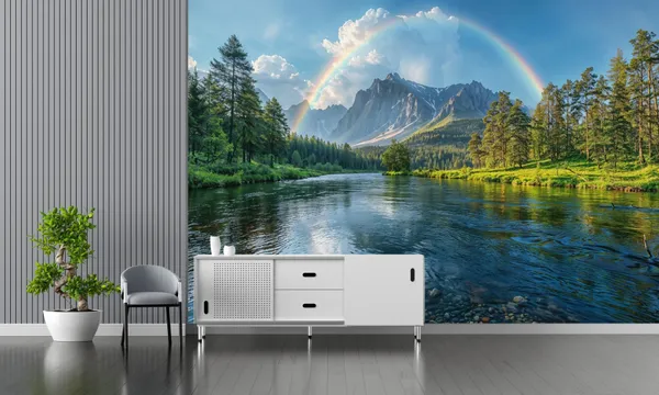 Mountain_Lake_With_A_Rainbow_Reflected_In_The_Water_Wallpaper