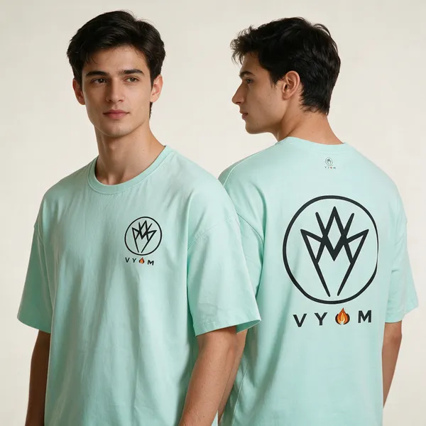 Mint_Green_Graphic_Print_Crew_Neck_T-Shirt_for_Men