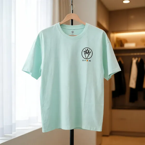 Mint_Green_Graphic_Print_Crew_Neck_T-Shirt_for_Men